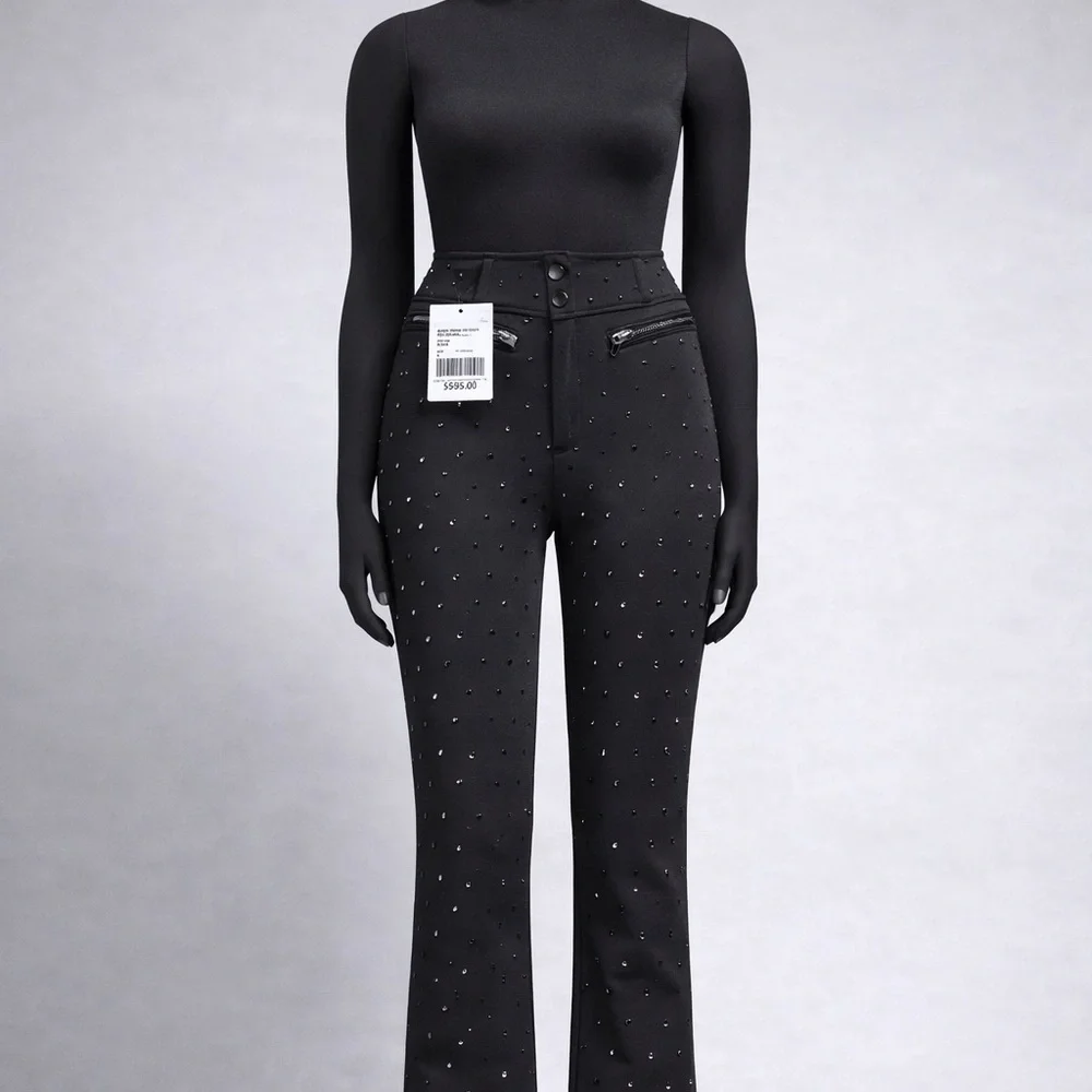 Generation Love Black Crystal-Embellished Flare Jeans - Picture 2 of 3